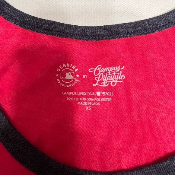 NWT MLB Washington Nationals Womens Campus Lifestyle Tee X-Small (B3) - Picture 2 of 4